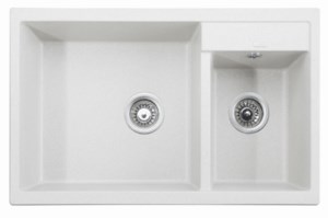 Мойка-Гранит "KAISER" (двойная) 800x500x190 White