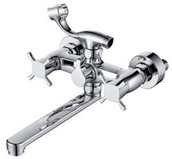 58022  KAISER Cuatro ванна к/н 20, 5 см кер 4-листник с душем