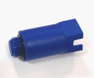 Заглушка тестовая 1/2 нар. пластик, синяя / по 10 шт