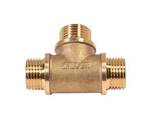 Тройник  1/2" ННН (латунь)  Kaiser/10