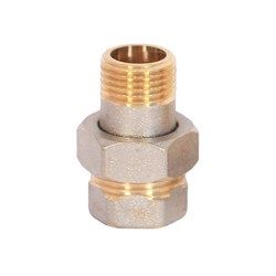 Американка 1-1/4" прямая (ник/латунь) WaterMark /1 шт/ /Wm*HJ-1 1/4F*1 1/4M/