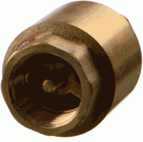 клапан обратный 1" с латунным золотником (33964)