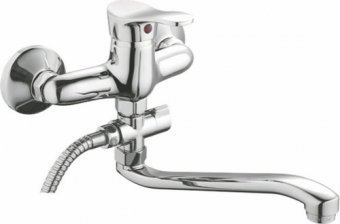 смеситель ванна LEDEME картридж д.35мм, длинный излив L30S L2114