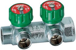 Коллектор 1" х 1/2" - 2 вых. (д.р.) рег.