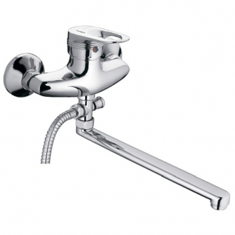 смеситель ванна LEDEME картридж д.40мм длинный излив L-40 L2156