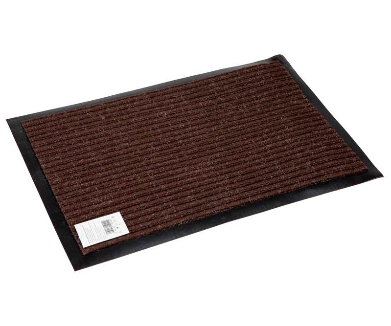 Коврик грязезащитный 50х80 см коричневый (Double stripe doormat 50х80 Brown)