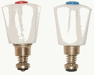 комплект для смесителя (маховик + кран-букса) по 2шт Днепр Б1391КМА/Б1395КМА