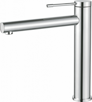 смеситель умывальник LEDEME высокий, с гайкой картридж д.35мм хром L1147