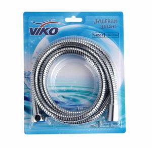 0561 Шланг для душа VIKO раст. 1, 6-2, 2м имп/имп (в блистере)