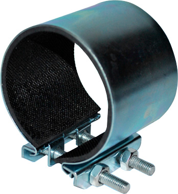 хомут ремонтный оцинк. 2.1/2" (Дн 74-82) шир.70 краб