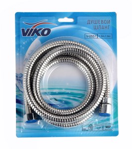 0551 Шланг для душа VIKO раст. 1, 5-1, 9м имп/имп (в блистере)