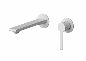 05511-4  KAISER Serio Тюльпан настенный со встр. блоком, Ø25, латунь, White matt