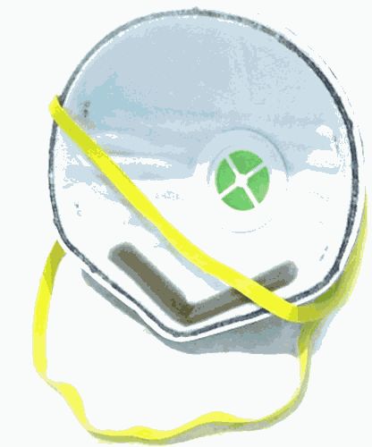 маска малярная 3х слойная с клапаном (12281)