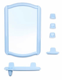 набор для ванной BEROSSI 4608 светло-голубой