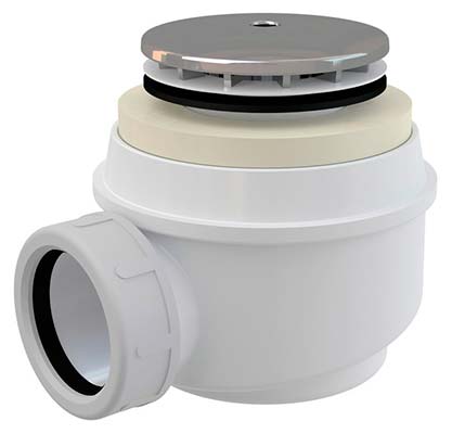 Сифон для  душ. поддона хромир. (Alca PLAST)  А47CR Ф50