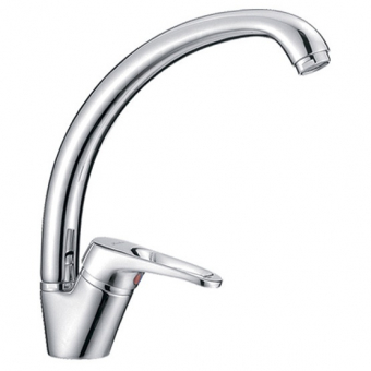 смеситель кухня LEDEME картридж д.35мм боковой утка L4113