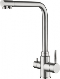смеситель кухня LEDEME с выходом для питьевой воды, нерж.сталь L4355-3