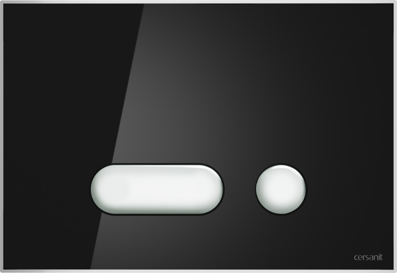 кнопка управления системой инсталляции INTERA для LINK PRO/VECTOR/LINK/HI-TEC черный глянц. Cersanit