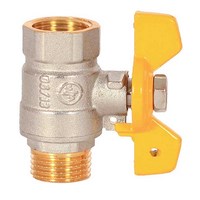 407 Кран шар. (газ) 1/2" г/ш бабочка Watermark /10 шт/