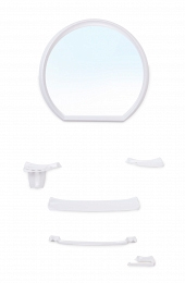 набор для ванной BEROSSI "Верона" 10101 снежно-белый