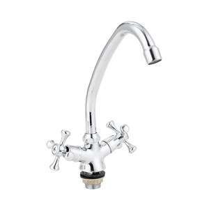 2713  VIKO кухня крест, цинк,  изог/нос, с гайкой