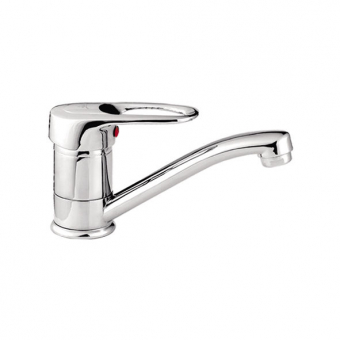 смеситель кухня LEDEME картридж д.40мм, цинк L-15см L4528-B