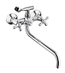 2015  VIKO ванна крест, цинк (карт/перекл.3-Jet) круглый излив LUX-35см