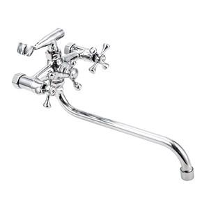 2705  VIKO ванна крест, цинк, (шар/переключатель) круглый излив 30см