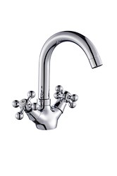 1211  VIKO тюльпан крест., цинк (поворот. низкий R-излив)