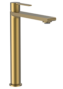 05411-3  KAISER Serio Тюльпан высокий, Ø25, черн. гайка, латунь, Brushed gold