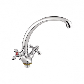 смеситель кухня LEDEME литой излив крест керамика L4219-2