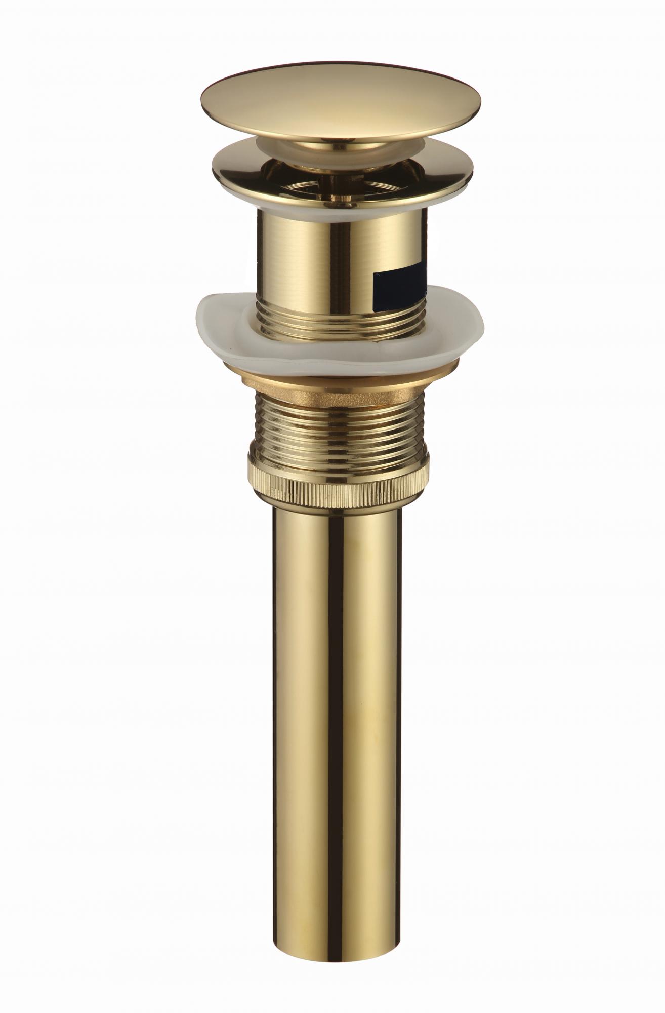 S-XS001B   (Донный клапан с переливом золотой) 