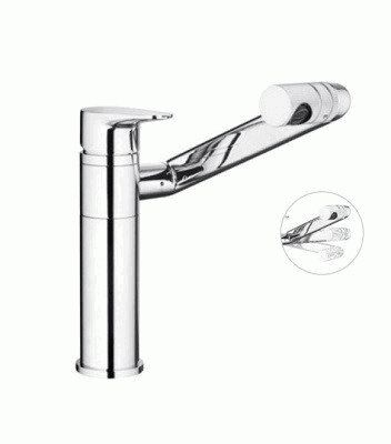 смеситель умывальник LEDEME излив и аэратор вращаются на 360 L1055-17