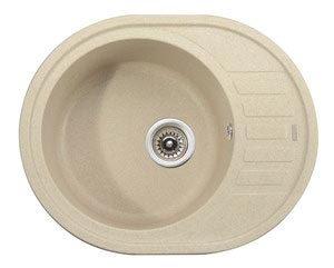 Мойка-Гранит "KAISER"  620x500x220 Sand Beige(овальная)