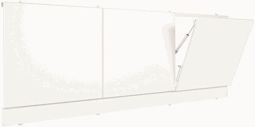 экран под ванну с откидными дверцами 1490 Белый