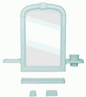 набор для ванной BEROSSI "Оптима" 6137 бирюза