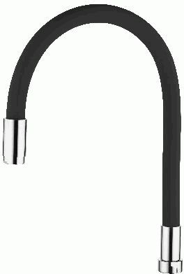 излив LEDEME гибкий, черный G3/4 L7503-2