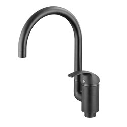 23044-9 KAISER Nova кухня ф40 боковой Black Mat