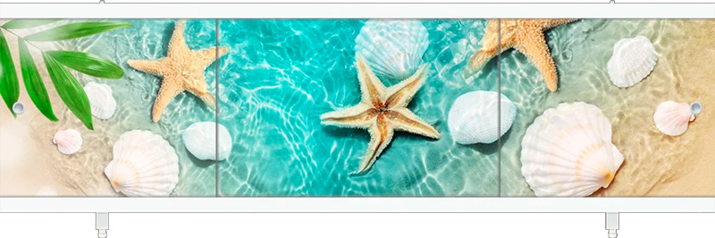 экран под ванну Ультралёгкий АРТ 168 Солнечный пляж