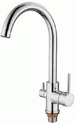 смеситель кухня LEDEME с выходом для питьевой воды, с гайкой L4255-3