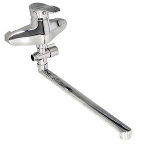 6015  VIKO ванна ф40, цинк, (кер/переключатель) L-38см