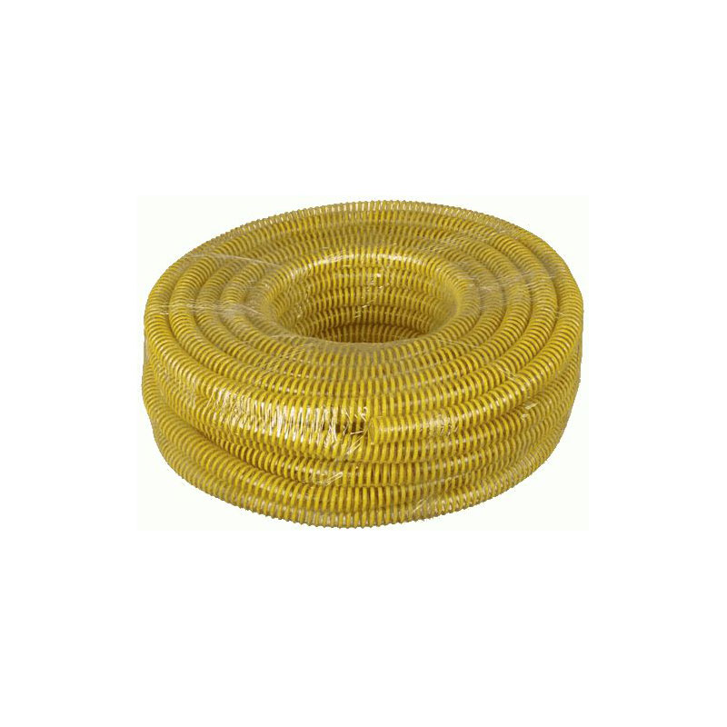 шланг напорно всасывающий д.20 мм армирован ПВХ спиралью, жёлтый (30м.)