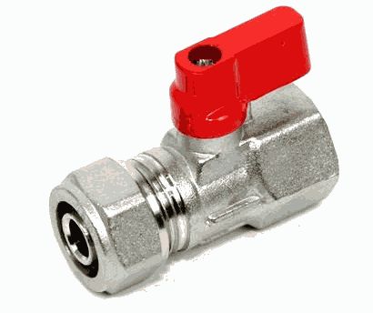 кран шаровой 1/2*16 г/ц баб. под мет./пласт. SMT