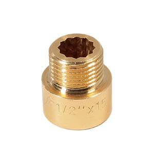 Удлинитель  1/2" х 15мм.(латунь) KAISER 