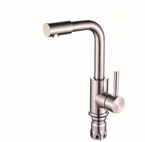 4411  VIKO тюльпан боковой с гайкой Ф35 низк. излив (нерж. сталь)/Silver