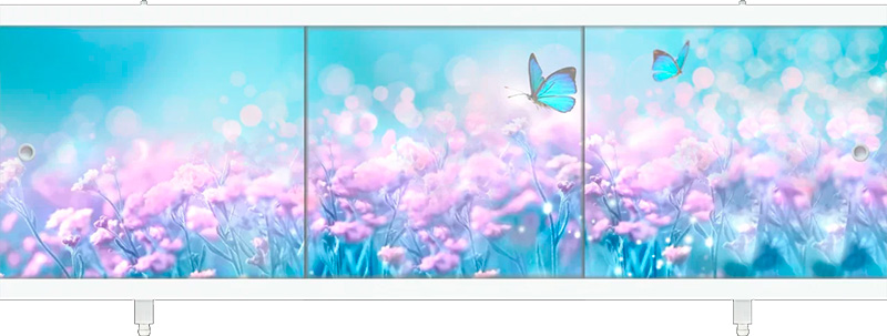 экран под ванну Ультралёгкий АРТ 148 Цветочная фантазия