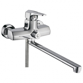 смеситель  ванна LEDEME картридж д.35мм длинный излив L30F дивертор в корпусе L2259