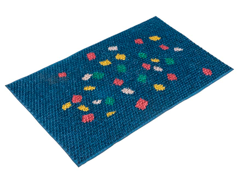 Коврик придверный "Травка" (Grassmats) синяя 45х75 мм