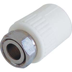 МУФТА с нак. гайкой ф32 х 1" PP Kalde/20**