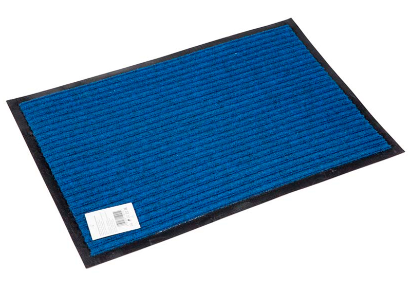 Коврик грязезащитный 80х120 см синий (Double stripe doormat 80х120 Blue)